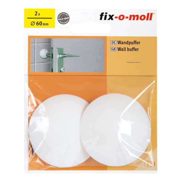 בולם לדלת לבן 2 יחידות 60 מ"מ 